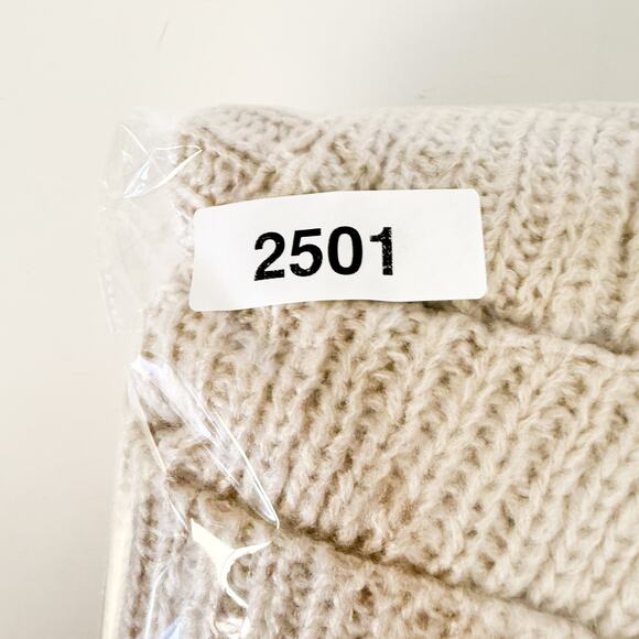 Wooden Ships Acrylic Blend Cowl Neck Slouchy Poncho Sweater Cream - XS/S - Picture 7 of 7